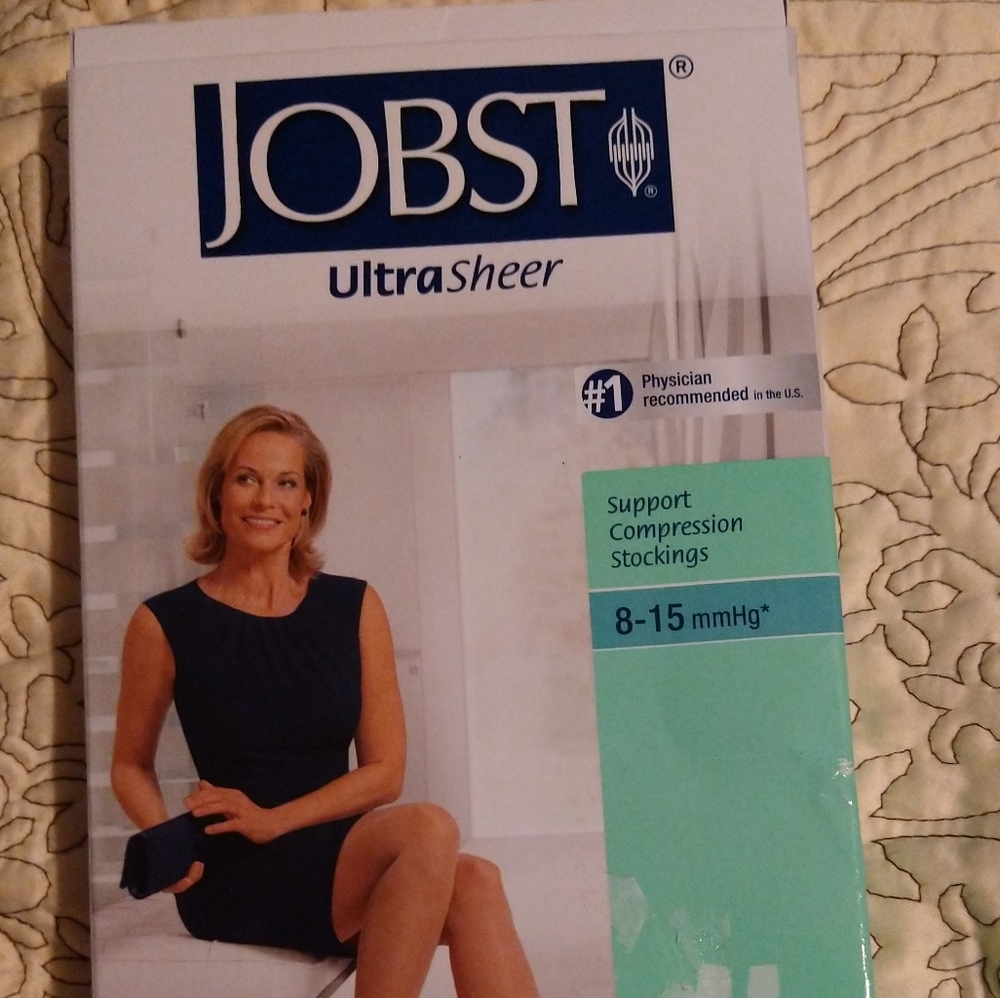 JOBST Ultra sheer Compression Stockings NIB -8-15 mmhg